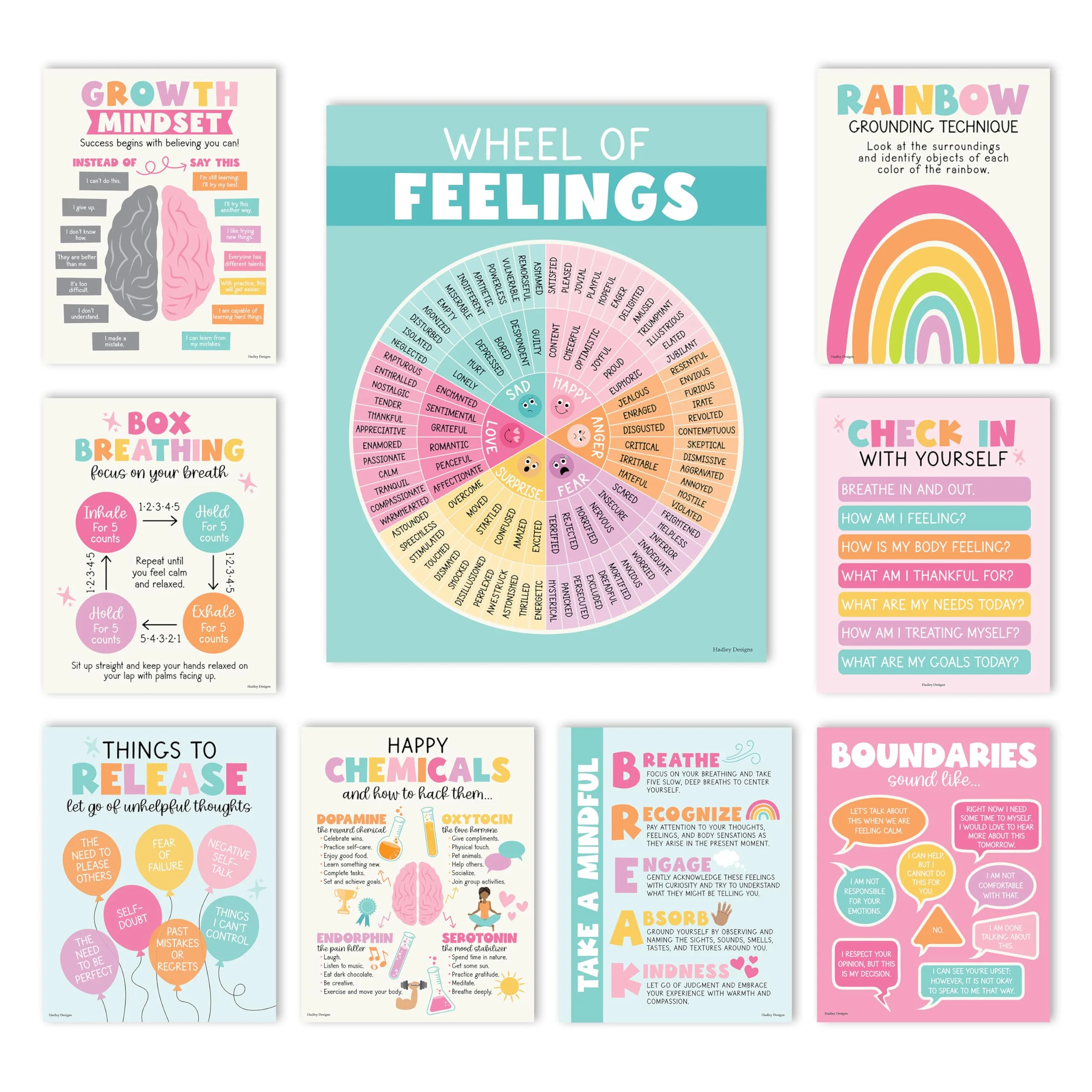 Colorful Pastel Mental Health Posters